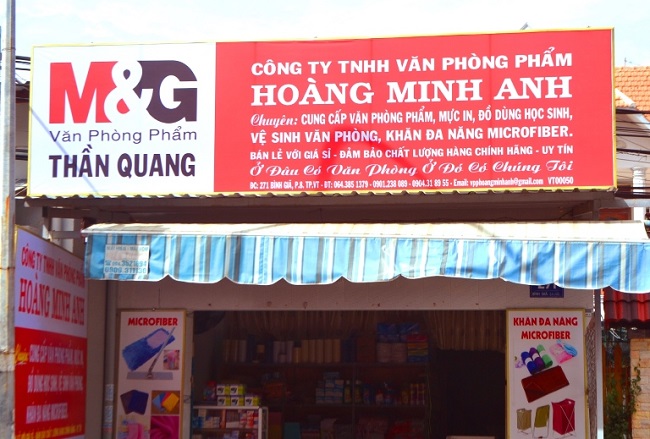 Mẫu Bảng Hiệu Văn Phòng Phẩm Đẹp Năm 2026