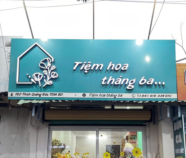 Mẫu Bảng Hiệu Shop Hoa Đẹp Năm 2026