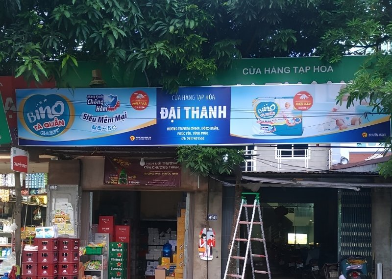 Thi Công Bảng Hiệu Tiệm Tạp Hóa Đẹp