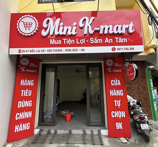 Thi Công Bảng Hiệu Tiệm Tạp Hóa Đẹp