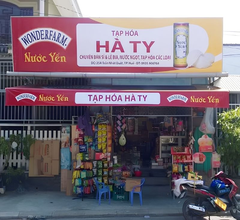 Thi Công Bảng Hiệu Tiệm Tạp Hóa Đẹp