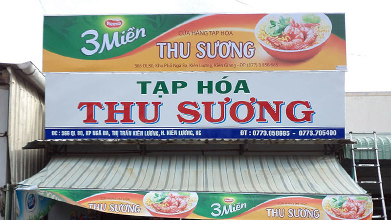 Mẫu Bảng Hiệu Tiệm Tạp Hóa Đẹp