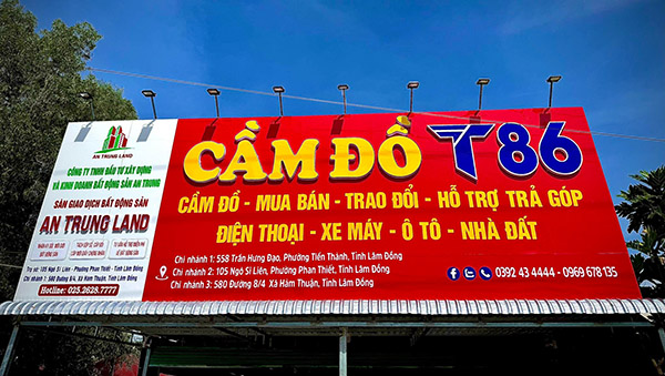 Thi Công Biển Hiệu Cầm Đồ Đẹp