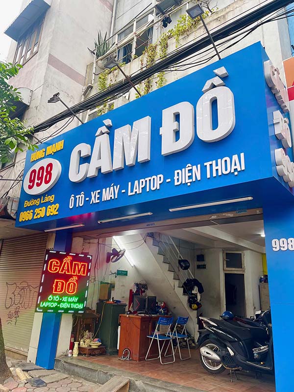 Thi Công Biển Hiệu Cầm Đồ Đẹp