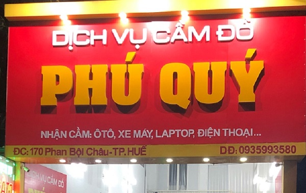 Thiết Kế Biển Hiệu Cầm Đồ Đẹp