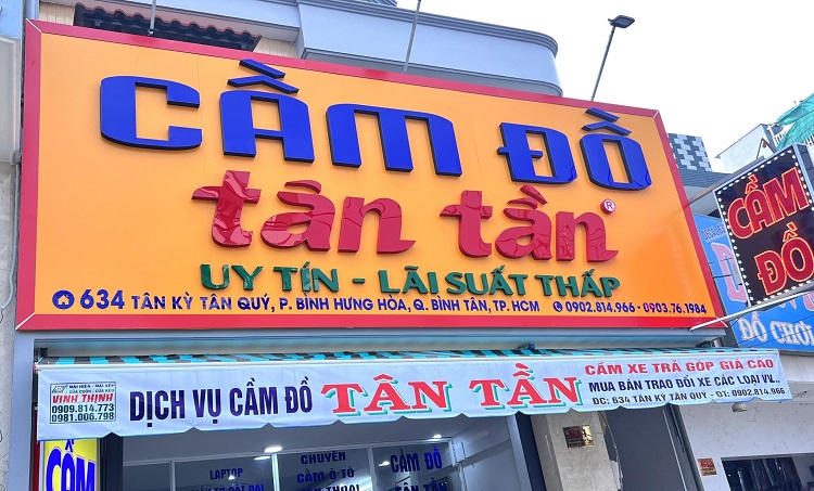 Thiết Kế Biển Hiệu Cầm Đồ Đẹp