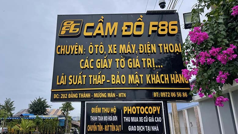 Thiết Kế Biển Hiệu Cầm Đồ Đẹp
