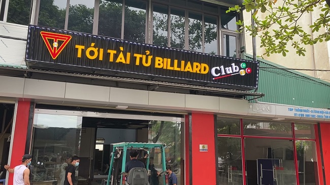 Thiết Kế Bảng Hiệu CLB Billiards