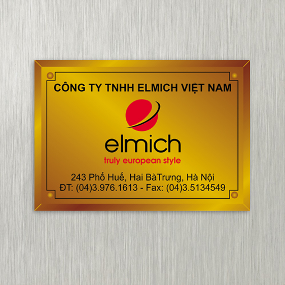 Bảng hiệu công ty inox