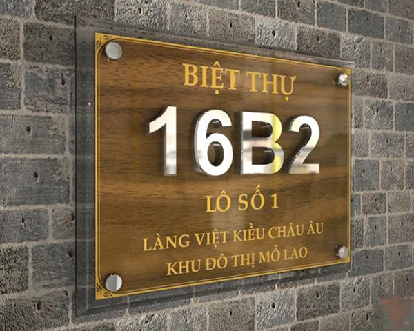 Bảng Số Nhà Bằng Đồng