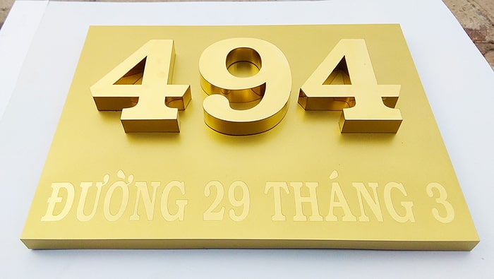 Bảng Số Nhà Bằng Đồng