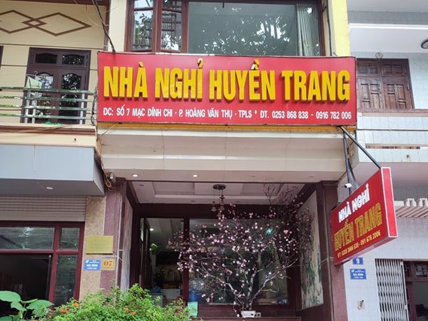 Biển quảng cáo nhà nghỉ đẹp