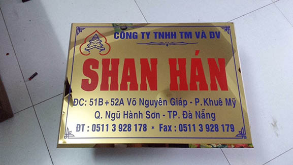 Bảng hiệu inox ăn mòn