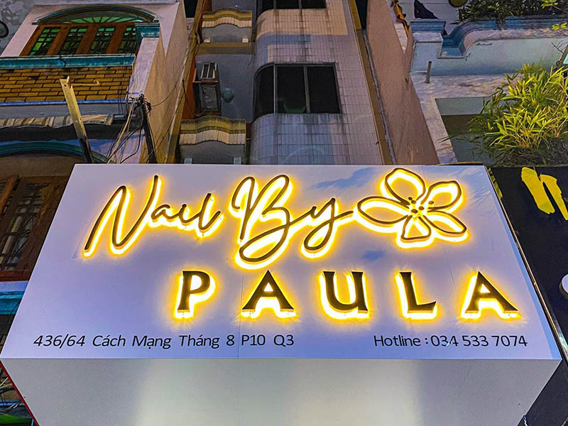 Mẫu biển quảng cáo chữ nổi