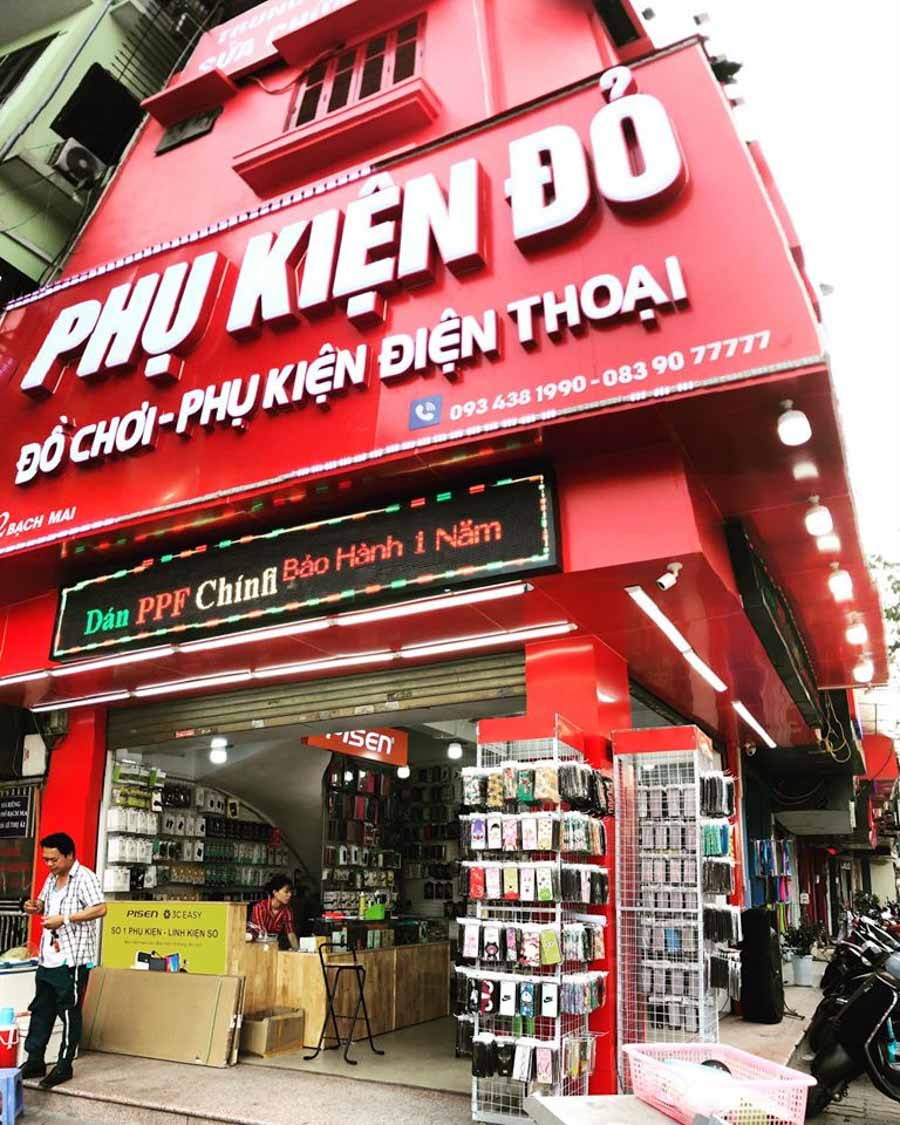 Biển hiệu phụ kiện điện thoại