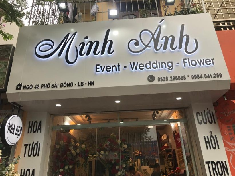 Bảng hiệu shop hoa đẹp
