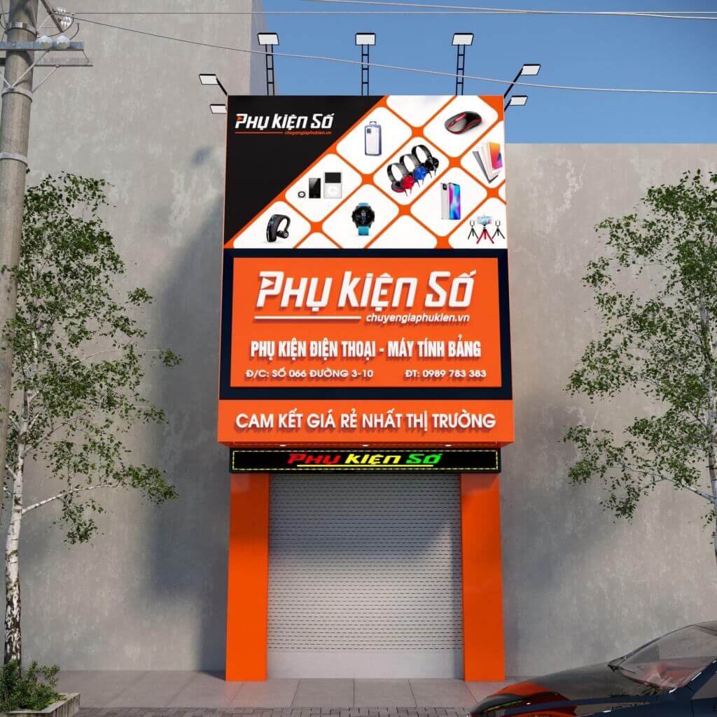 Bảng hiệu shop phụ kiện