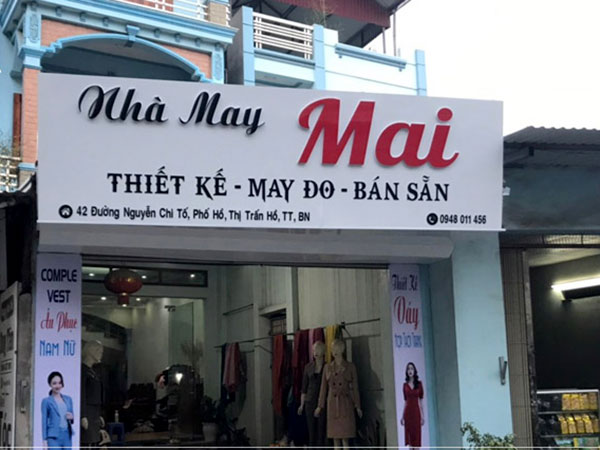 Biển quảng cáo nhà may