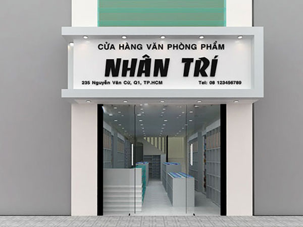 Biển quảng cáo văn phòng phẩm