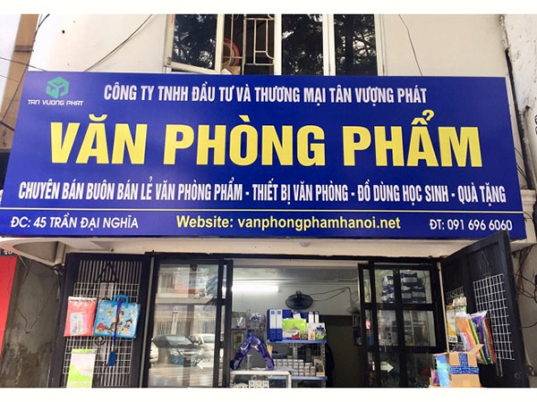 Biển quảng cáo văn phòng phẩm