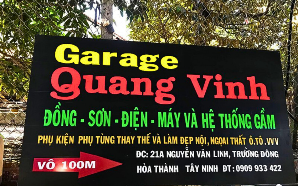 100 Mẫu bảng hiệu gara ô tô đẹp năm 2025