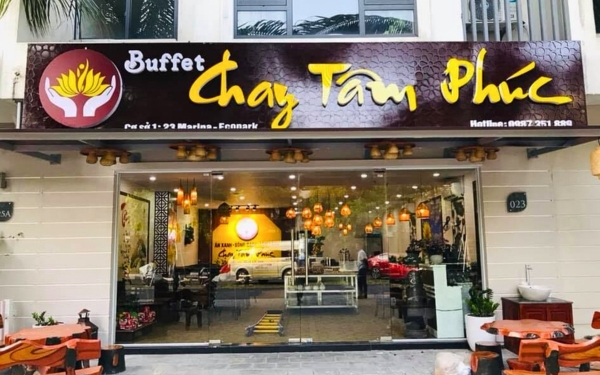 Mẫu bảng hiệu quán chay đẹp, độc đáo và thu hút khách