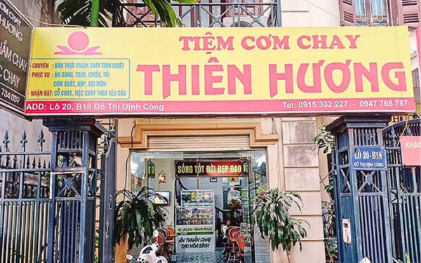 Mẫu bảng hiệu quán chay đẹp, độc đáo và thu hút khách