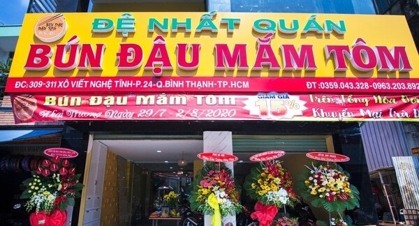 Mẫu Bảng Hiệu Bún Đậu Mắm Tôm Độc Đáo, Hút Khách