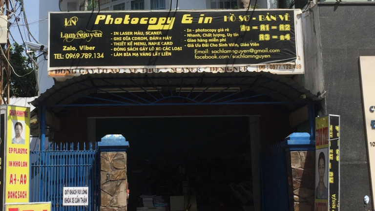 Mẫu Biển Quảng Cáo Photocopy Ấn Tượng, Hút Khách