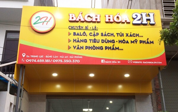 Mẫu bảng hiệu tạp hóa đẹp và ấn tượng