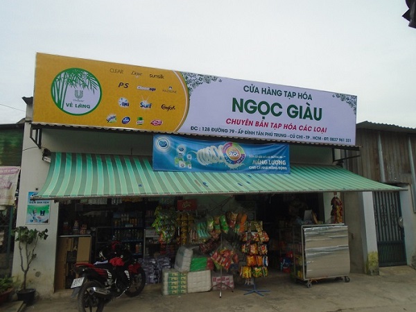 Mẫu bảng hiệu tạp hóa đẹp và ấn tượng