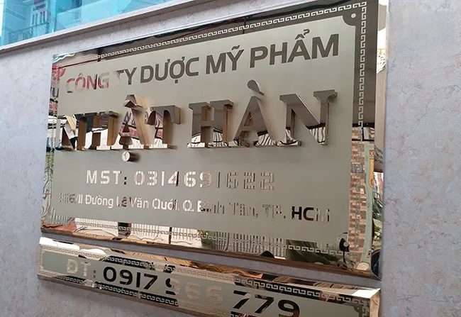 Làm biển tên công ty chuyên nghiệp tại TP.HCM