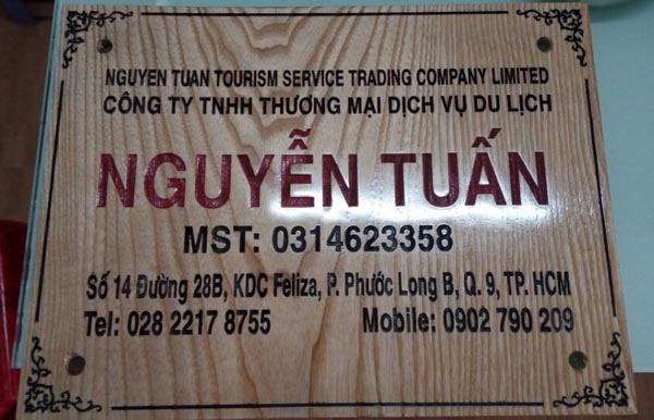 Làm biển tên công ty chuyên nghiệp tại TP.HCM