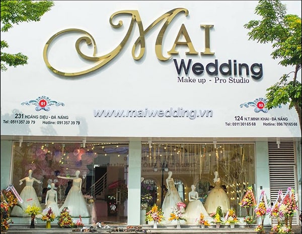 Bảng hiệu áo cưới đẹp