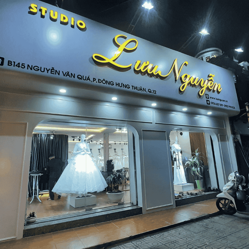 Bảng hiệu áo cưới đẹp