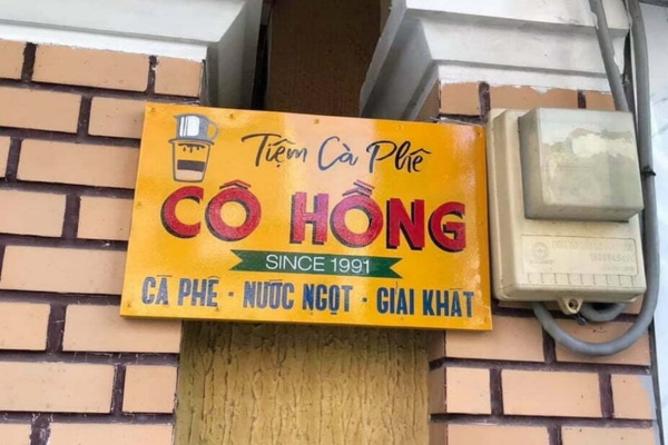 Bảng hiệu cà phê xưa