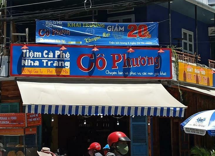 Bảng hiệu cà phê xưa