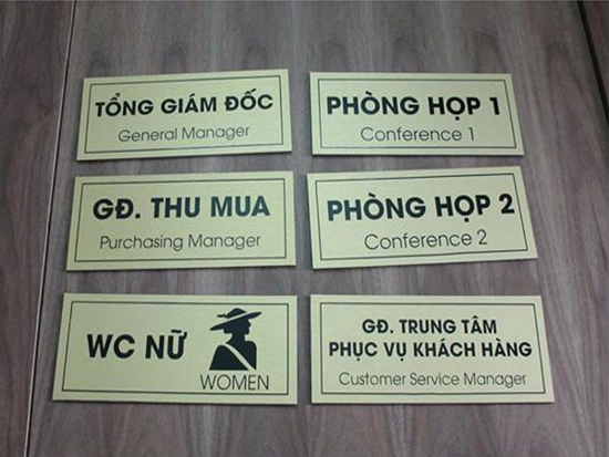Làm biển phòng ban