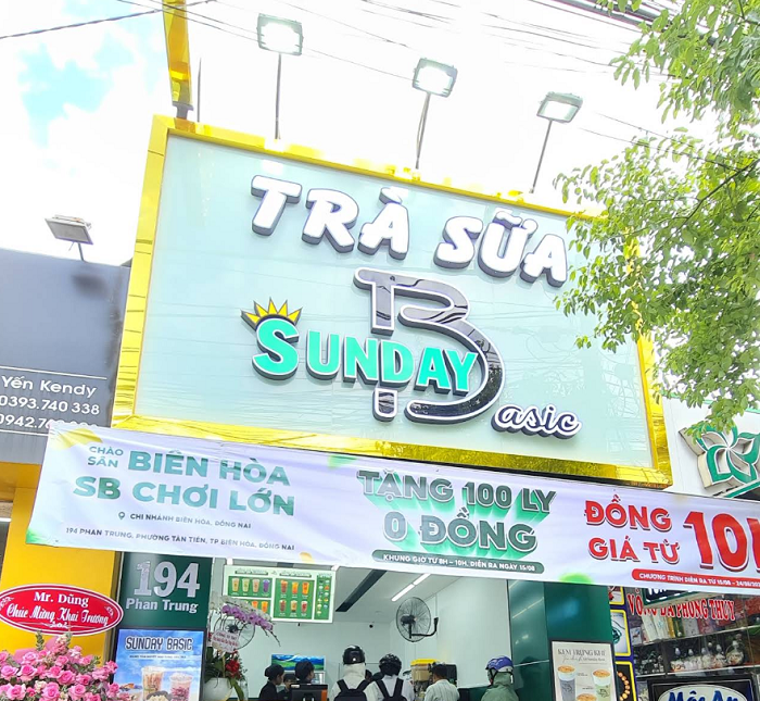 Mẫu Thiết Kế Bảng Hiệu Trà Sữa