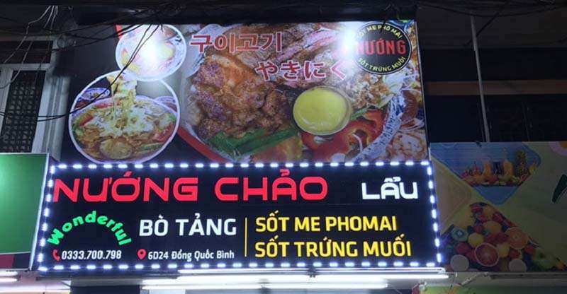 Mẫu Biển Quảng Cáo Đồ Nướng Đẹp