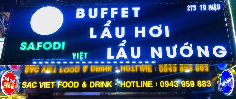 Biển quảng cáo quán lẩu
