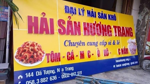 Bảng quảng cáo hải sản