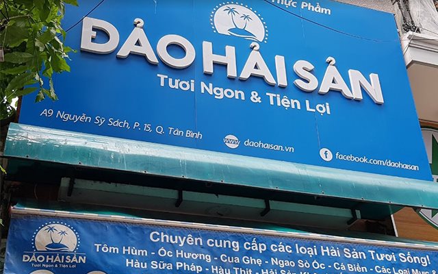 Bảng quảng cáo hải sản