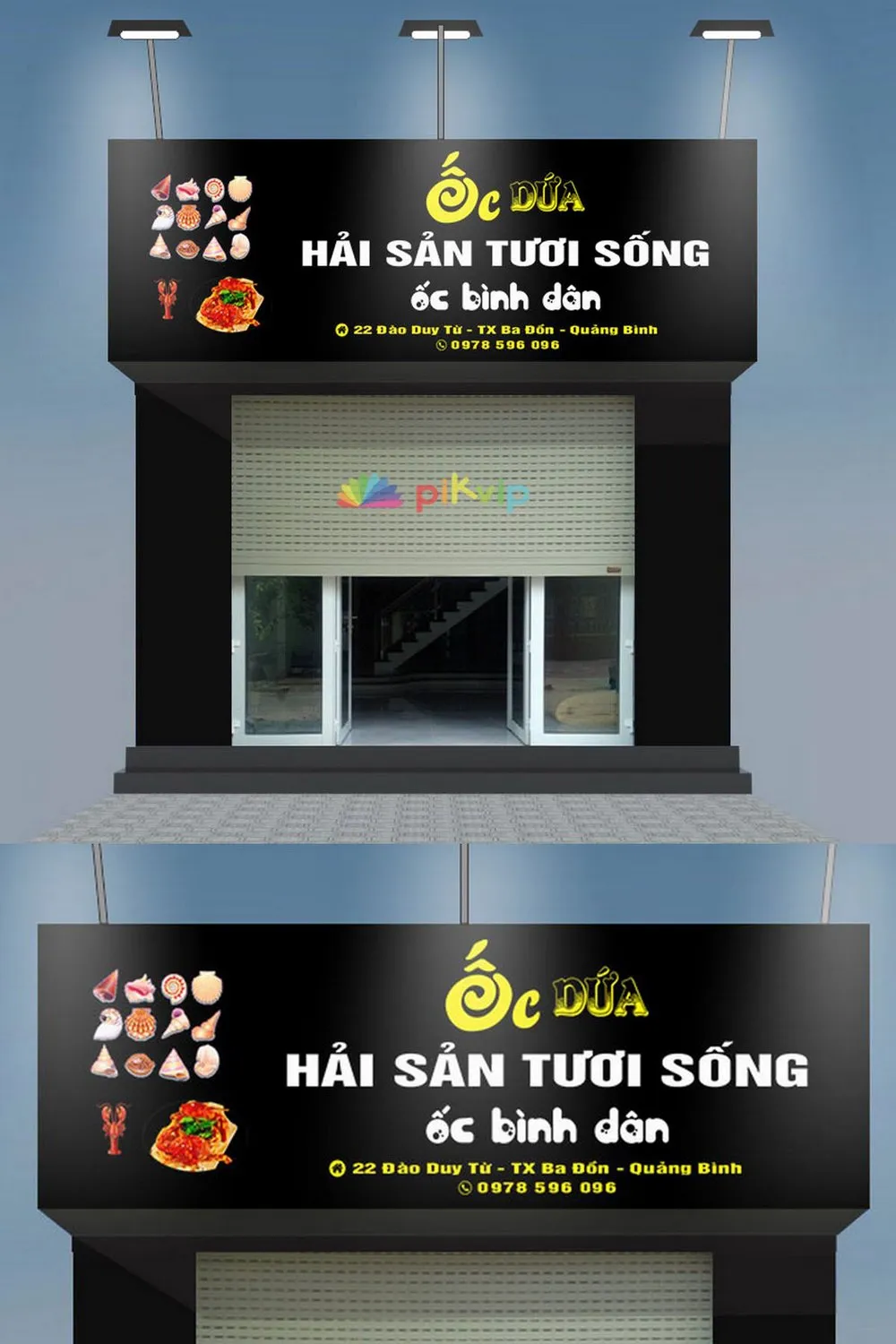 Bảng quảng cáo hải sản