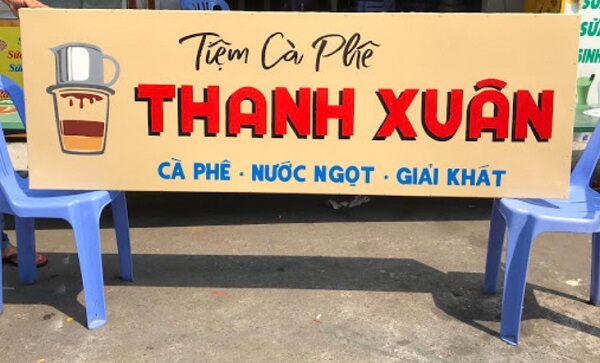 Bảng hiệu phong cách vintage