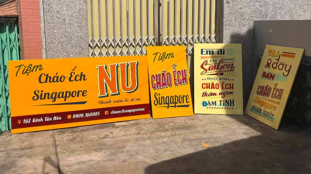 Bảng hiệu phong cách vintage
