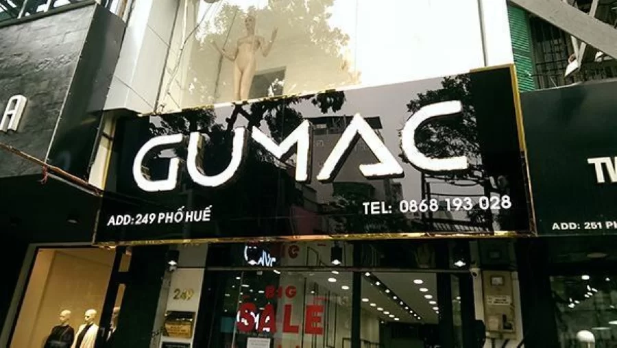 Bảng hiệu alu gương