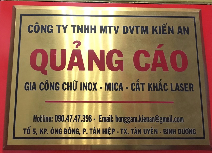Bảng hiệu Bình Dương
