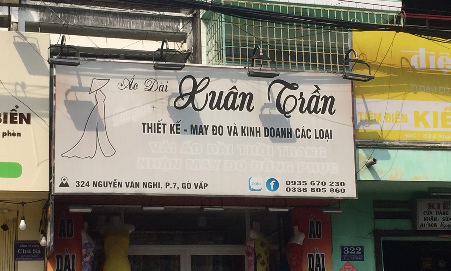 Biển quảng cáo áo dài