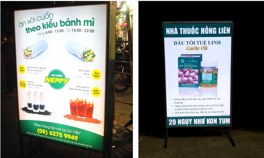 Hộp Đèn Quảng Cáo Ngoài Trời